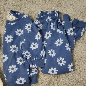 Jessica Simpson Blue and White Floral Girls 6X Set
